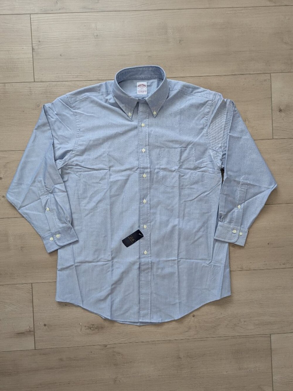 Brooks Brothers 346 Dress Shirt 16 1/2 2/3 Blue Long Sleeve Button Up Down